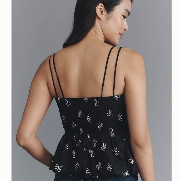 NWT Anthropologie En Saison Ophelia Peplum Tank Top. Size M - Picture 4 of 11